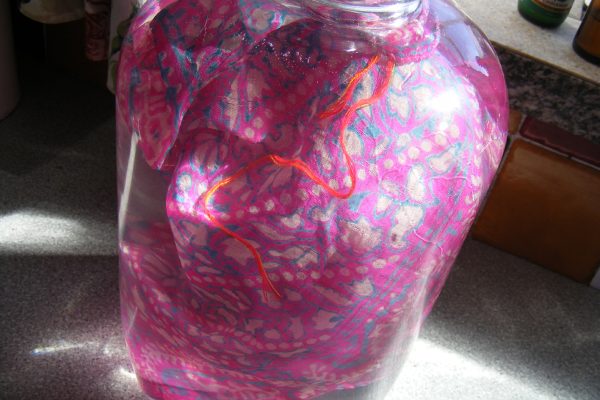 mum's scarf in a jar