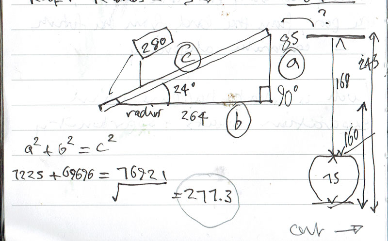 calculating the length of roofbeams
